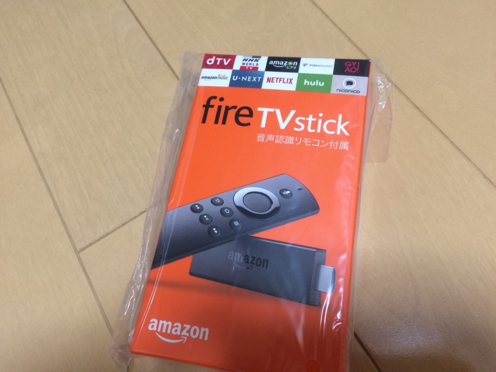 FireTvStickの箱
