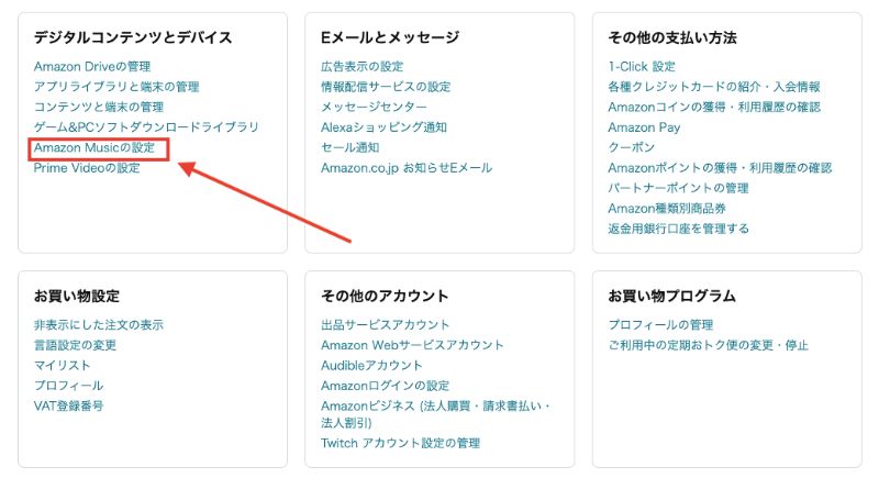 AmazonMusicUnlimitedの解約