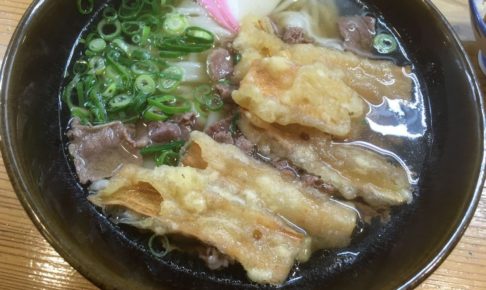 葉隠うどんの肉ごぼううどん